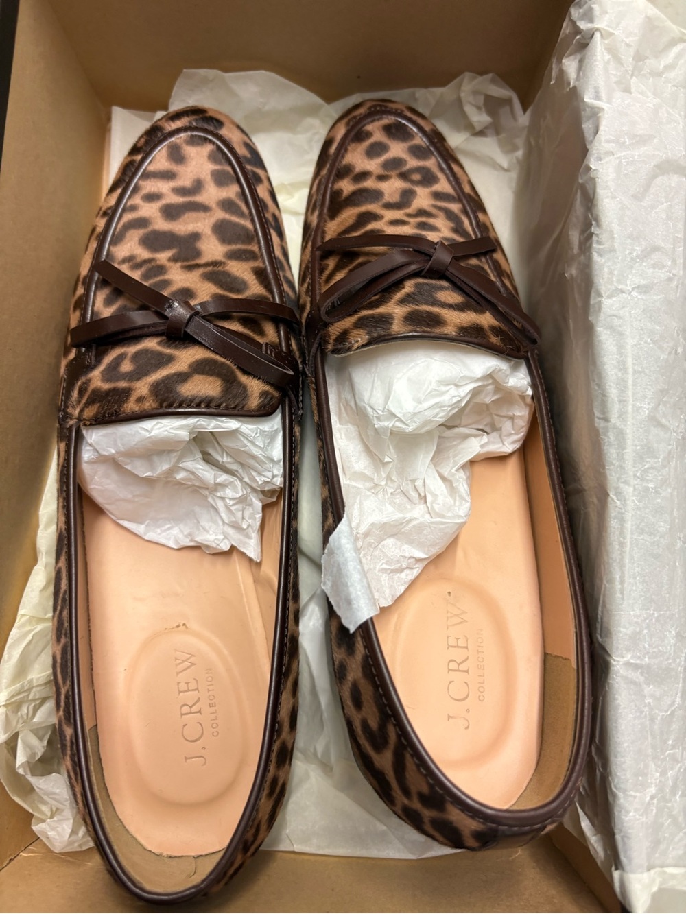 J. Crew Collection Academy Loafers in Calf Hair. Size 9. Like New.